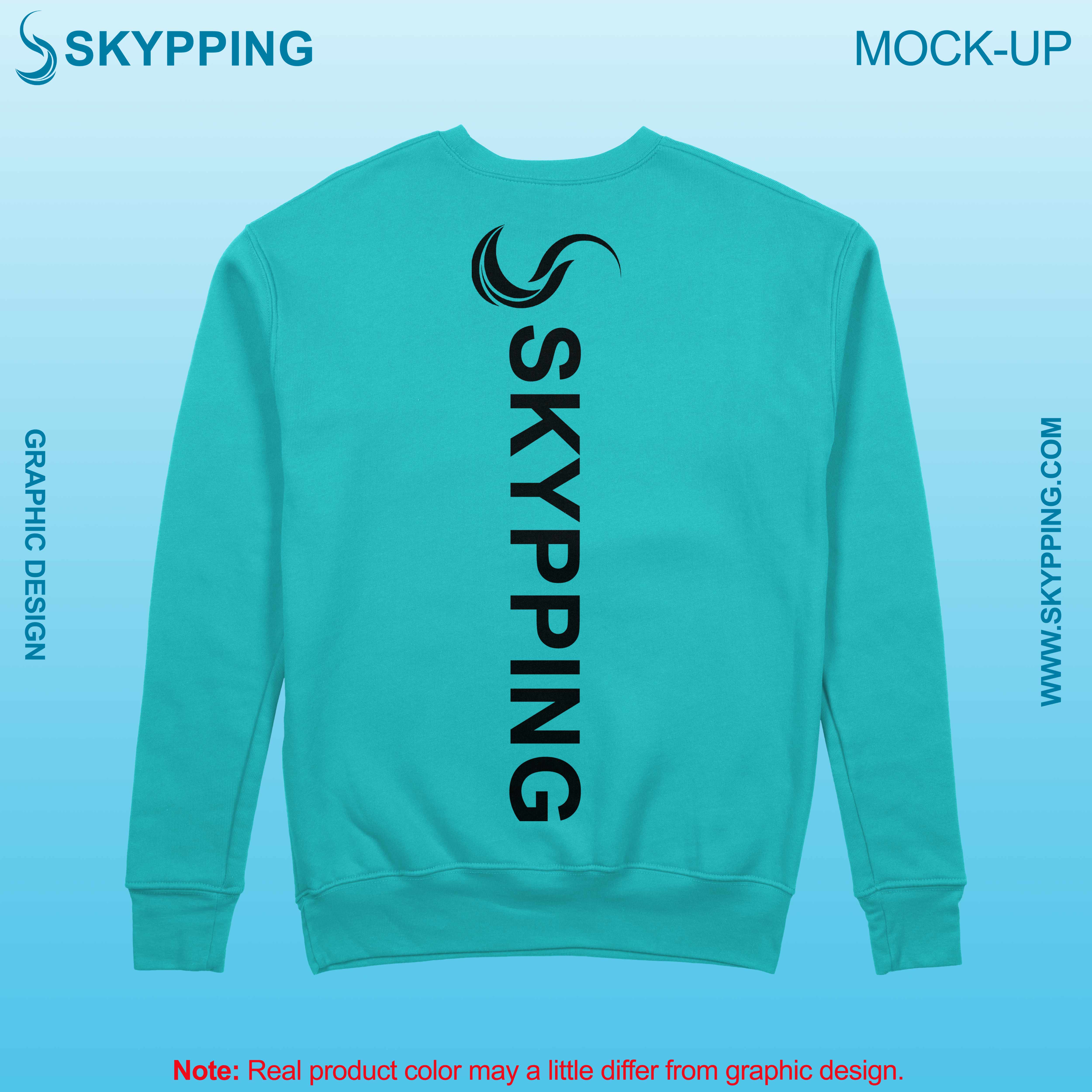 Sweatshirt with set-in style sleeve